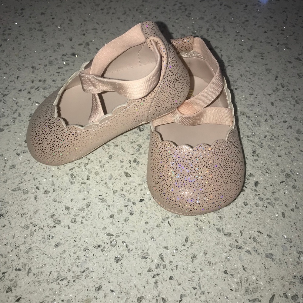 Pink ballerina shoes